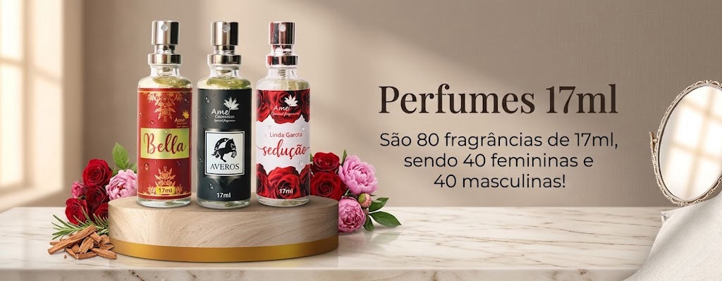Amei Cosméticos 80 Fragrâncias de 17ml